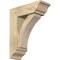 Ekena Millwork Thorton Traditional Rough Sawn Bracket w/ Offset Brace, Douglas Fir, 6"W x 16"D x 20"H BKT0604X16X20THR01RDF - alternate 1